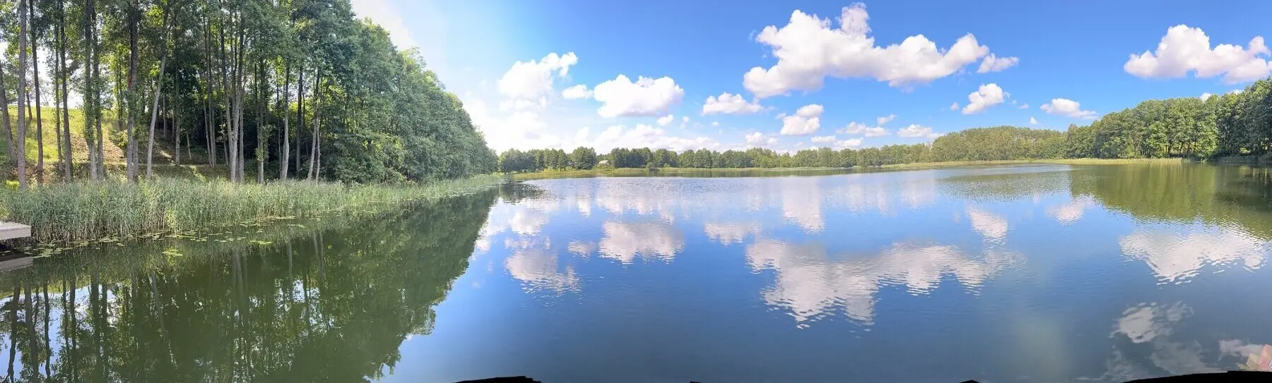Plati Juodikio ežero panorama